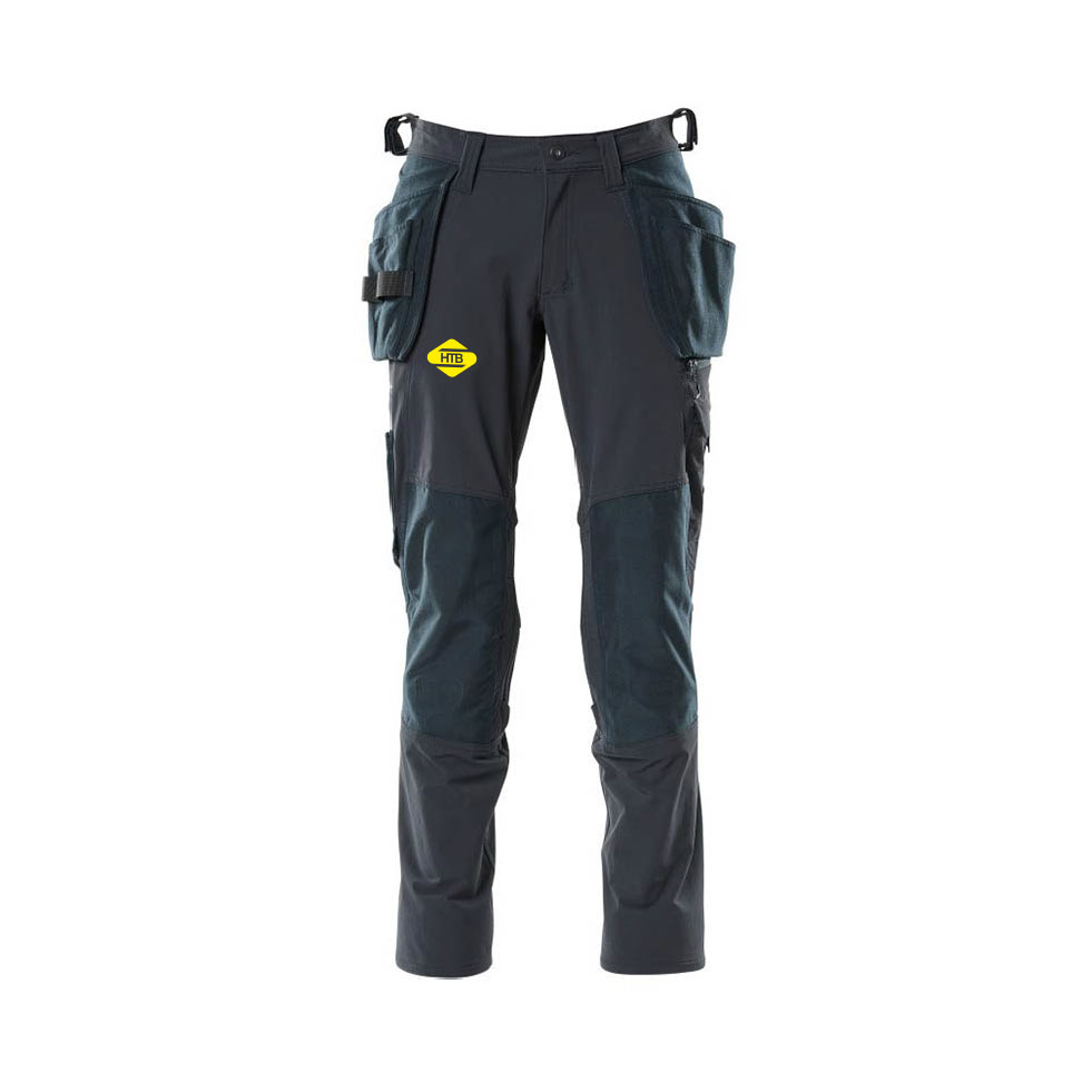 Bundhose Vollstretch mit fixen Hängetaschen "Mascot" HTB bedruckt